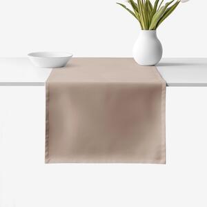 Goldea napron de masă 100% bumbac - maro cafea 35x140 cm