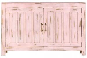 Servanta, roz deschis, 110 x 35 x 70 cm, lemn masiv de mango - V247764V