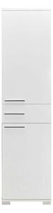 Dulap ADR-421-PP-1, alb, PAL melaminat, cu 2 usi si un sertar, 45x40x1
