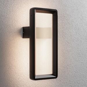 Paulmann LED senzor de lumină perete în aer liber Reana, antracit IP44, Negru, Metal, Modern