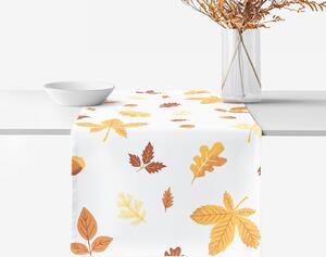 Goldea napron de masă 100% bumbac - frunze de toamnă 35x140 cm