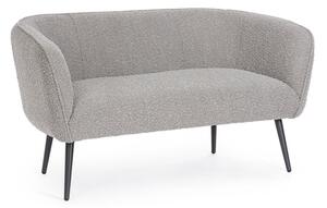 Canapea fixa cu 2 locuri design modern Avril gri