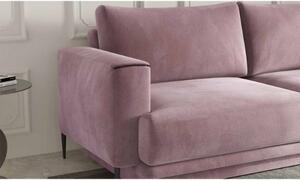 Canapea extensibila 3 locuri roz Dalia