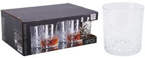 Set 6 pahare de whisky, 340 ml, sticla transparenta, JollyMag, AMS01219