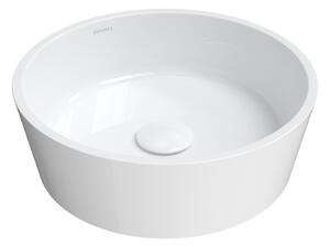 Omnires Bari M+ lavoar 38x38 cm rotund de blat alb luciu BARIUNBP