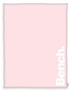 Pătură Bench roz deschis, 150 x 200 cm