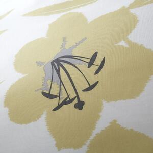 Lenjerie de pat Catherine Lansfield Lily, 200 x 200 cm, galben - alb