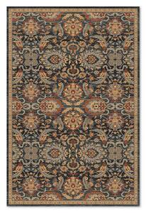 Covor din lana Bella 1403-1-53511, Bej/Albastru/Caramiziu, design Oriental