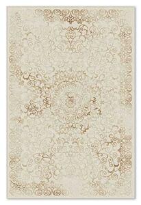 Covor din lana Bella 1279-1-51633, Crem/Maro, design Vintage