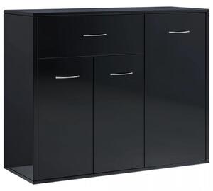 Servanta, negru extralucios, 88 x 30 x 70 cm, PAL - V800682V