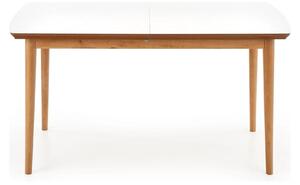 Masa extensibila BARRET, alb/stejar, 90/190x80x75 cm