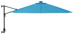 Umbrelă de soare montată pe perete Sea Blue, 290 cm