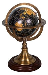 Glob decorativ cu sport din lemn de palisandru Antic Line Globe, ø 17 cm