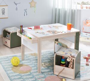 Masa de birou din pal, pentru copii Montessori Natural, L88xl57xH56 cm