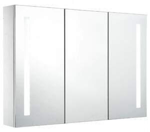Dulap de baie cu oglinda si LED, 89 x 14 x 62 cm - V285126V
