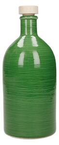 Sticlă din ceramică pentru ulei Brandani Maiolica, 500 ml, verde