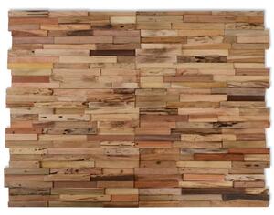 Panouri de placare pereți, 10 buc., 1,03 m², lemn tec reciclat