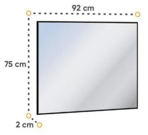 Oglinda 92 x 75 cm, cadru negru, Quant