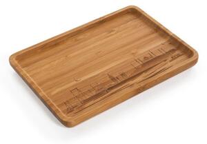 Tavă din lemn Bambum Veggie, 20 x 14 cm