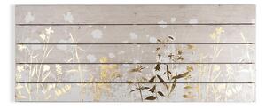 Tablou din lemn Graham & Brown Metallix Wood Meadow, 100 x 40 cm