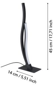Lampă LED de masă Eglo 901208 GRISOLIA LED/12W/230V 4000K negru