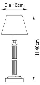 Lampă LED reîncărcabilă dimabilă de masă Endon 114842 MORTON LED/1,5W/5V alamă/roz