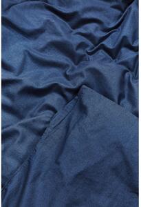 Lenjerie de pat din bumbac pentru o persoană Bonami Selection, 140 x 200 cm, albastru marin