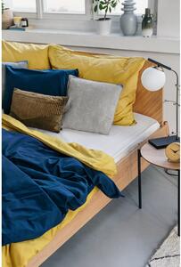 Lenjerie de pat din bumbac pentru o persoană Bonami Selection, 140 x 200 cm, albastru marin