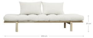Canapea albă 200 cm Pace - Karup Design