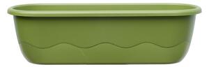Ghiveci cu sistem de auto-irigare Plastia Mareta, lungime 80 cm, verde