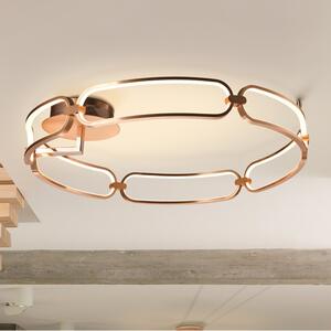 Lustra LED aplicata design ultra-modern Ã80cm Colette auriu roze