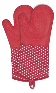 Set 2 mănuși din silicon Wenko Oven Red, roșu