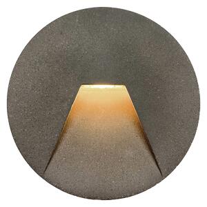 Viokef Aplică cu LED Space, gri, Ø 12 cm, Gri, Beton, Modern, Perete încastrat