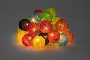 Ghirlandă luminoasă cu becuri LED LUKKA, 30 lumini, multicolor