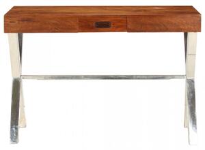 Birou, lemn masiv de acacia, finisaj sheesham, 110 x 50 x 76 cm - V245652V