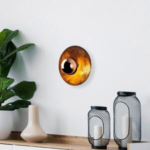 Opviq Aplică de perete Kurt 13351, culoare cupru, metal, Ø 38 cm, reglabil, Cupru, Camera de zi / sufragerie, Metal