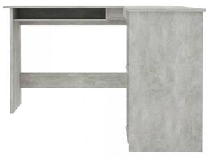 Birou de colt in forma de L, gri beton, 120 x 140 x 75 cm, PAL - V800751V
