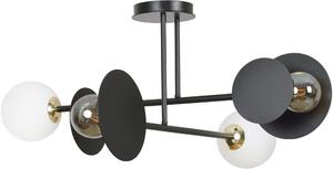Emibig Minerva lampă de tavan 4x15 W alb-negru-auriu 612/4