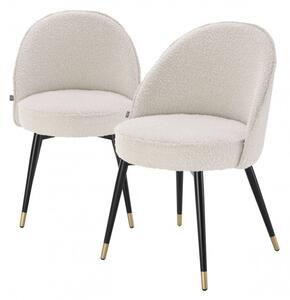 Set de 2 scaune elegante design LUX Cooper, crem 113988 HZ