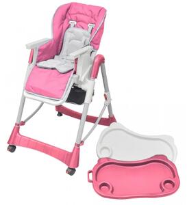 Scaun inalt pentru copii, Deluxe, roz, inaltime reglabila - V10062V