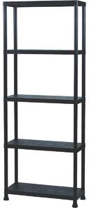 Raft din plastic cu 5 niveluri, 60 x 30 x 181 cm, 5 etaje