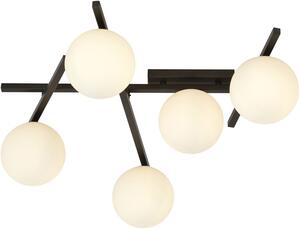 Emibig Smart lampă de tavan 5x10 W negru-opal 1103/5