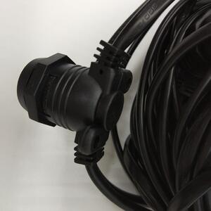 Cablu Ghirlanda luminoasa 20 m. cu 20 fasunguri E27 interconectabila