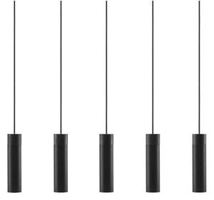 Lustra cu 5 pendule stil minimalist design nordic Tilo negru 2010483003 NL
