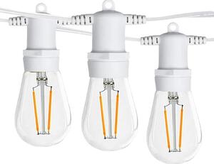 Ghirlanda luminoasa 10 m. cu 20 becuri S14 LED E27 interconectabila
