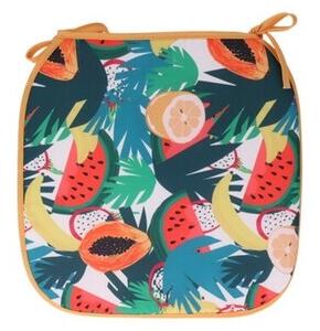 Pernă de scaun Papaya alb, 38 x 38 cm