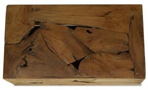 Masuta de cafea, 90 x 50 x 35 cm, lemn de tec natural, maro - V244558V
