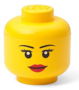 Cutie de depozitare în formă de figurină LEGO® Girl, 10,5 x 10,6 x 12 cm