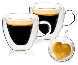 Pahare termo 4Home Big Heart Hot&Cool 250 ml, 2 buc