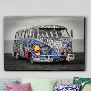 Tablou decorativ, imagine imprimata pe sticla calita Hippie 120x80cm SV-925921
